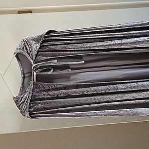 Velvety grey cape
